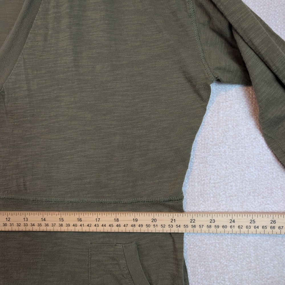 Natural Life Womens Olive Green 100% Cotton V-Neck Long Sleeve Jumpsuit Medium - Picture 6 of 13